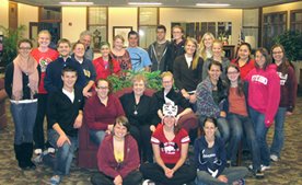 Sister Charlene with Viterbo class