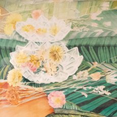 Crystal and Flowers Still Life | Watercolor| 1993