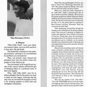 Sister Thea Bowman prayer card