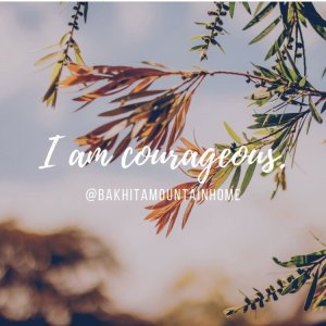 I am courageous Instagram post