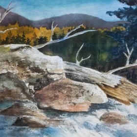 Rocky Stream | Watercolor | 1995