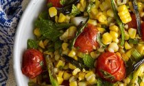 Grilled Corn Salad:  Ensalada de Elote Asado