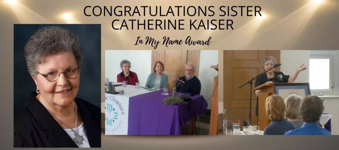 Sister Catherine Receives In My Name Award from Catholic Charities: A Celebration of Service