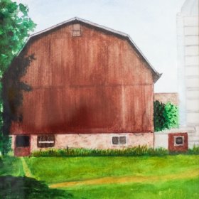 Schedlo Farm | Watercolor | 2014