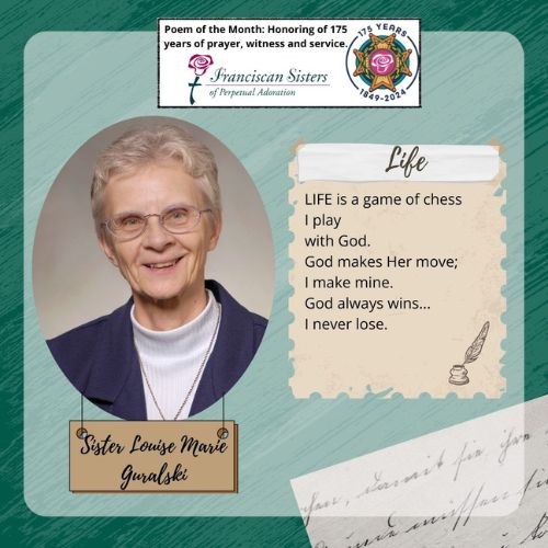 Poetry celebration: Sister Louise Marie Guralski honored as Poet of the Month