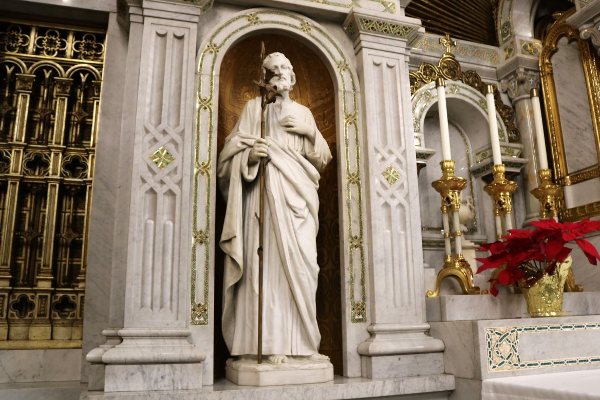 mary of the angels chapel statue of st joseph