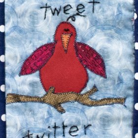 Tweet, Tweet, Twitter | Quilted Wall Hanging | 2023