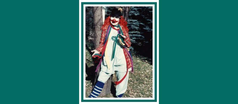 Sister Marlou Ricke poses in her clown attire