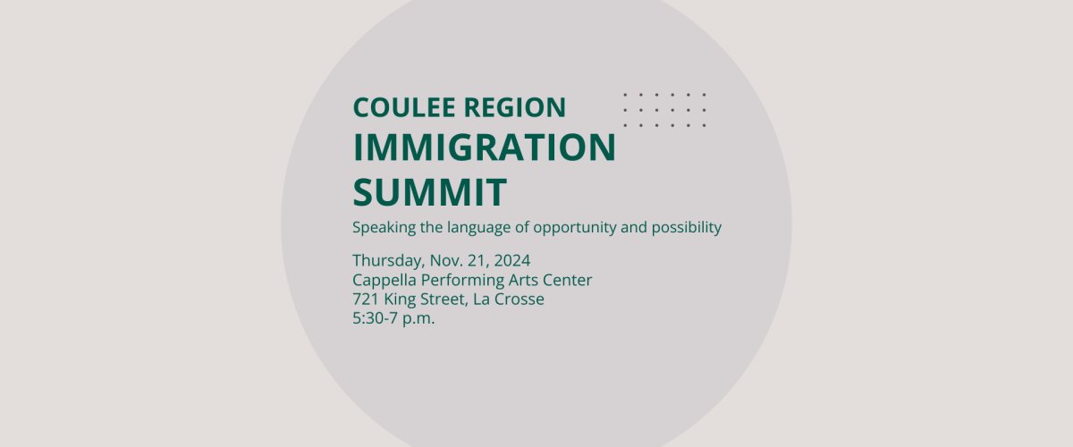 Join us: Coulee Region Immigration Summit