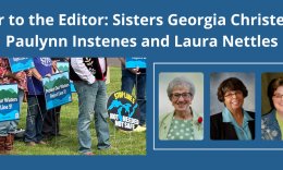 Line 5 poses risk to lakes, rivers and wildlife - Sisters Georgia Christensen, Paulynn Instenes, Laura Nettles