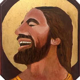 Betty Bradley | Laughing Christ | Acrylic | 2011