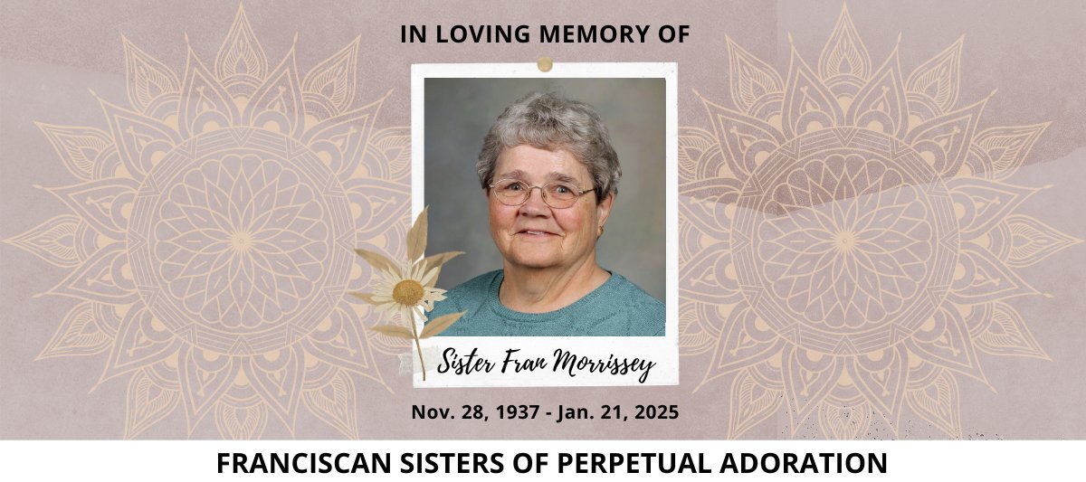 In loving memory of Sister Fran Morrissey