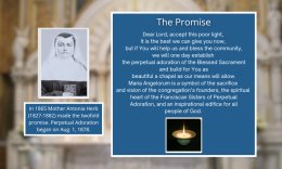 A promise fulfilled: 160 years of perpetual adoration